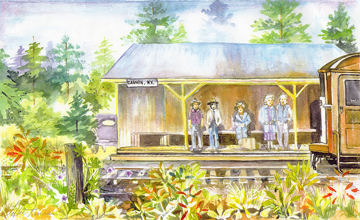 re imaged old train depot at cannon ky