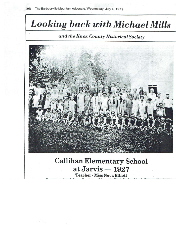 Callihan Elementary School 1927