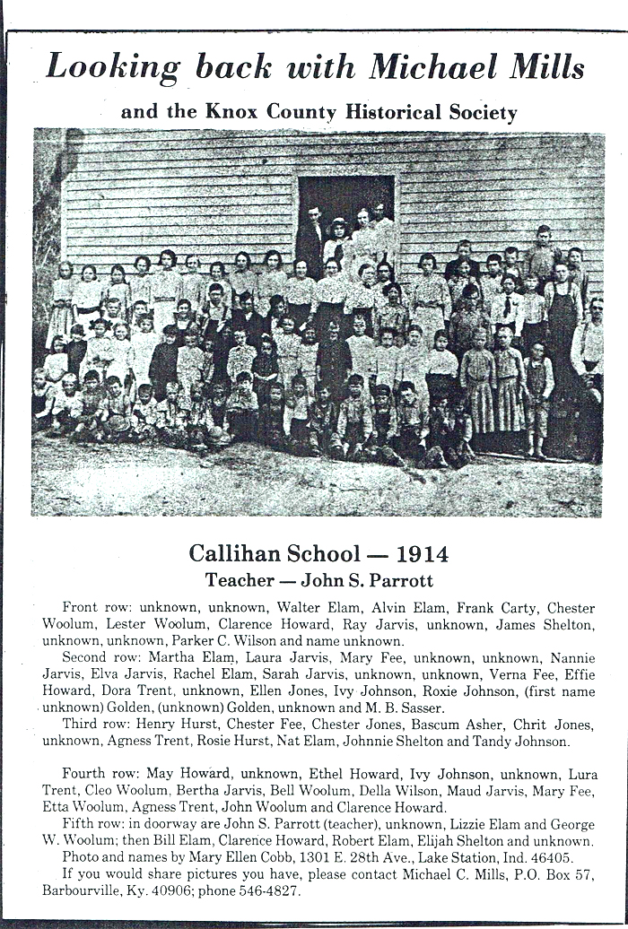Callihan School 1914